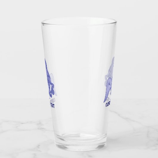 Sitting Mermaid Blue Glas (Rechts)