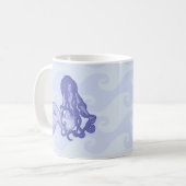 Sitting Mermaid Blue Koffiemok (Voorkant links)