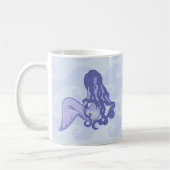Sitting Mermaid Blue Koffiemok (Links)