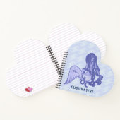 Sitting Mermaid Blue Notitieboek (Binnen)