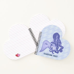 Sitting Mermaid Blue Notitieboek