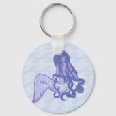 Sitting Mermaid Blue Sleutelhanger (Voorkant)