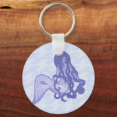 Sitting Mermaid Blue Sleutelhanger (Voorkant)