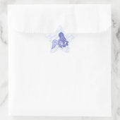 Sitting Mermaid Blue Ster Sticker (Tas)