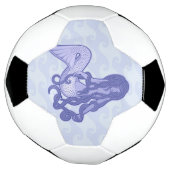 Sitting Mermaid Blue Voetbal (Gedraaid)