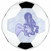 Sitting Mermaid Blue Voetbal (Voorkant)