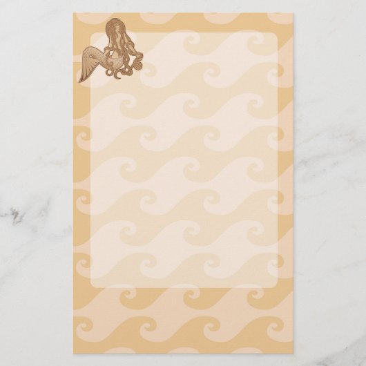 Sitting Mermaid Briefpapier (Voorkant)