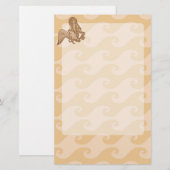 Sitting Mermaid Briefpapier (Voorkant / Achterkant)