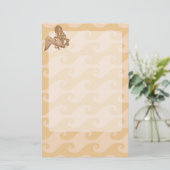 Sitting Mermaid Briefpapier (Staand voorkant)