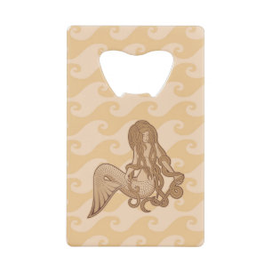 Sitting Mermaid Creditkaart Flessenopener