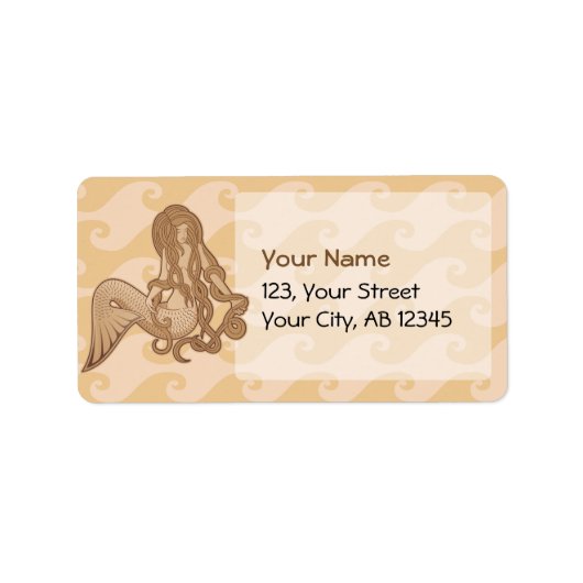 Sitting Mermaid Etiket (Voorkant)