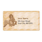 Sitting Mermaid Etiket (Voorkant)