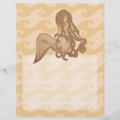 Sitting Mermaid Flyer (Achterkant)