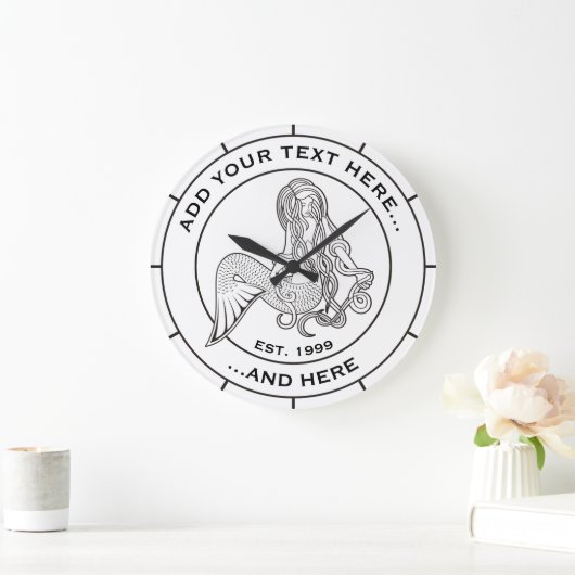 Sitting Mermaid Grote Klok (Huis)