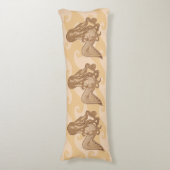 Sitting Mermaid Lichaamskussen (Voorkant Verticaal)