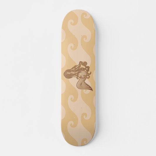 Sitting Mermaid Persoonlijk Skateboard (Voorkant)