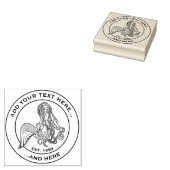 Sitting Mermaid Rubberstempel (Gestempeld)