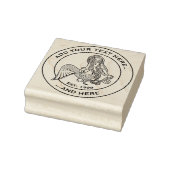 Sitting Mermaid Rubberstempel (Stempel)