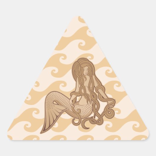 Sitting Mermaid Sticker (Voorkant)