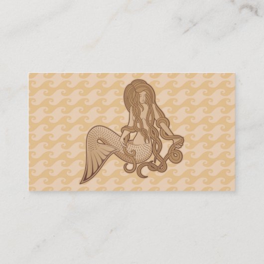 Sitting Mermaid Visitekaartje (Achterkant)