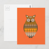 Sitting Owl Briefkaart (Voorkant / Achterkant)