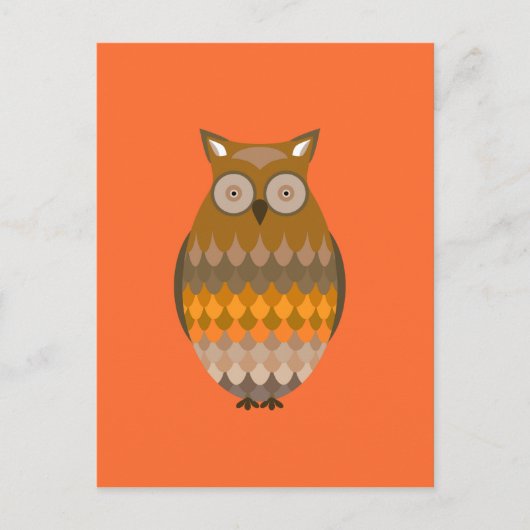 Sitting Owl Briefkaart (Voorkant)