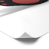 Sitting Panda Bear Cartoon Illustration Art Poster (Hoek)