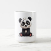 Sitting Panda Bear Cartoon Illustration Artwork Koffiemok (Center)