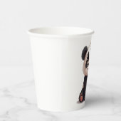 Sitting Panda Bear Cartoon Illustration Artwork Papieren Bekers (Rechts)