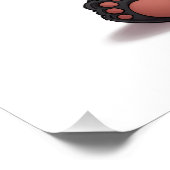 Sitting Panda Bear Cartoon Illustration Artwork Perfect Poster (Hoek)