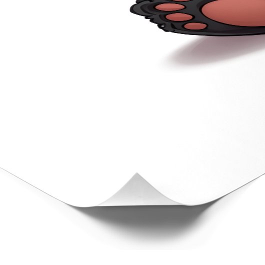 Sitting Panda Bear Cartoon Illustration Artwork Perfect Poster (Hoek)