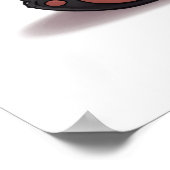 Sitting Panda Bear Cartoon Illustration Artwork Poster (Hoek)