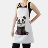 Sitting Panda Bear Cartoon Illustration Artwork Schort (Insitu)