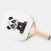 Sitting Panda Bear Cartoon Illustration Artwork Tafeltennisbatje (Zijkant)