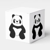 Sitting panda bedankdoosjes (Voorkant Zijde)