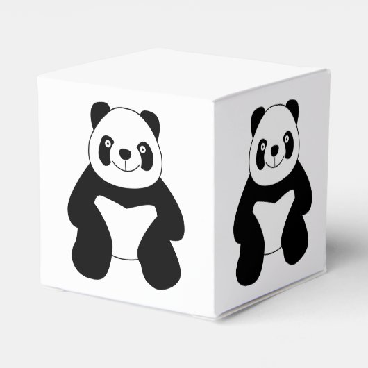 Sitting panda bedankdoosjes (Achterkant)
