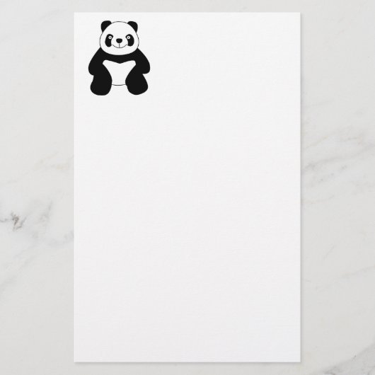 Sitting panda briefpapier (Voorkant)