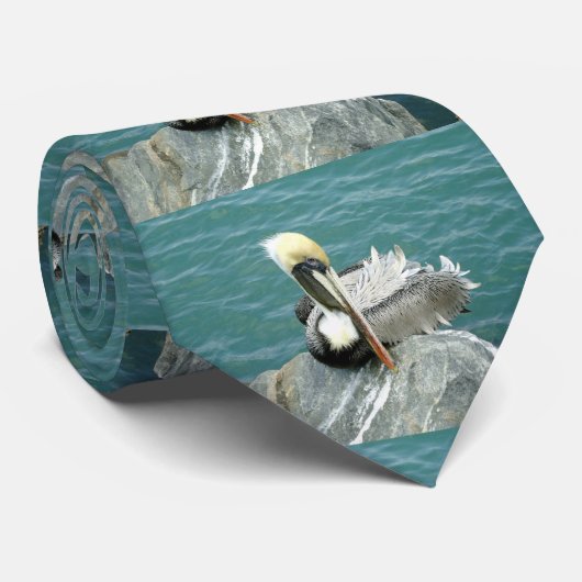 Sitting Pelican Stropdas (Opgerold)