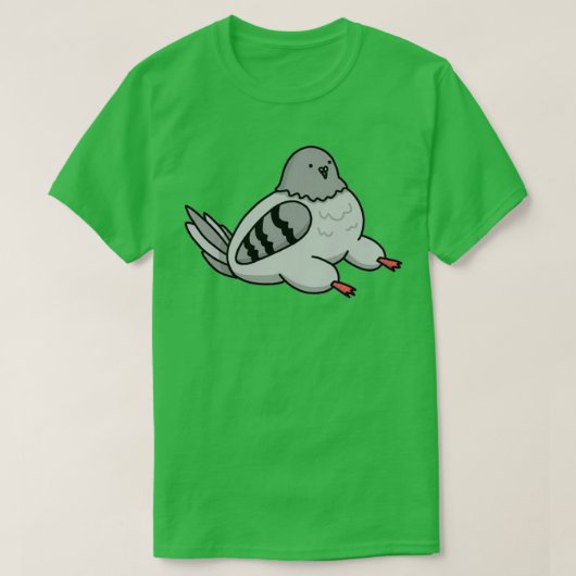 Sitting Pigeon 1 T-shirt (Design voorkant)