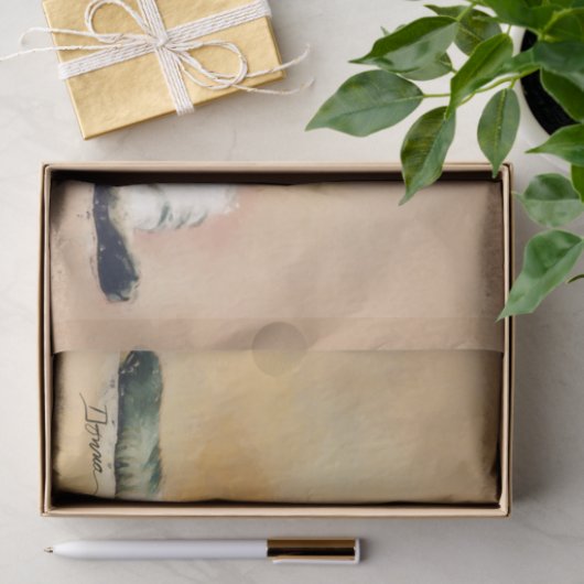 Sitting Portret Schotse vacht Tissuepapier (Geschenk)