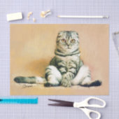 Sitting Portret Schotse vacht Tissuepapier (Craft)