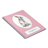 'Sitting ' Rabbit Spiral notebook Notitieboek (Rechterzijde)