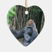 Sitting Silverback Gorilla Ornament (Rechts)
