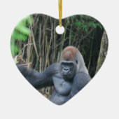 Sitting Silverback Gorilla Ornament (Voorkant)