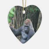 Sitting Silverback Gorilla Ornament (Links)