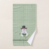 Sitting Snowman Bad Handdoek (Handdoek)