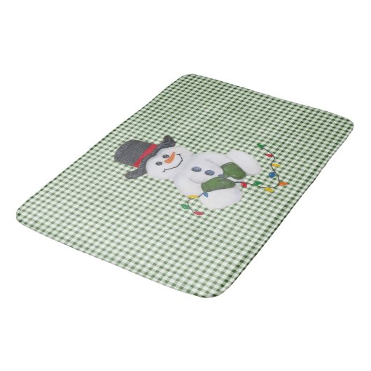 Sitting Snowman Bath Mat (Gekanteld)