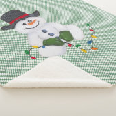 Sitting Snowman Sherpa Deken (3/4)