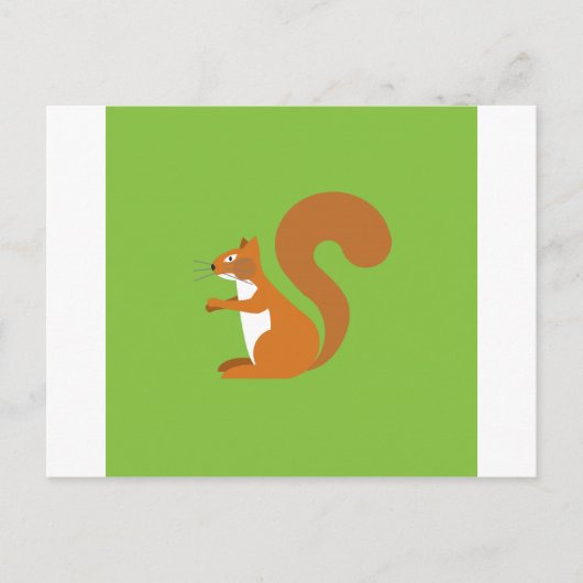Sitting Squirrel Briefkaart (Voorkant)