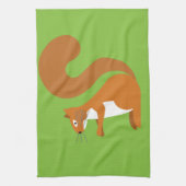 Sitting Squirrel Theedoek (Verticaal)